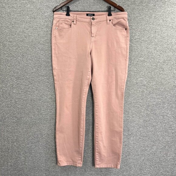Buffalo David Bitton Jeans Women 12/32 Pink Aubrey Mid Rise Stretch Ankle Grazer - Picture 13 of 14